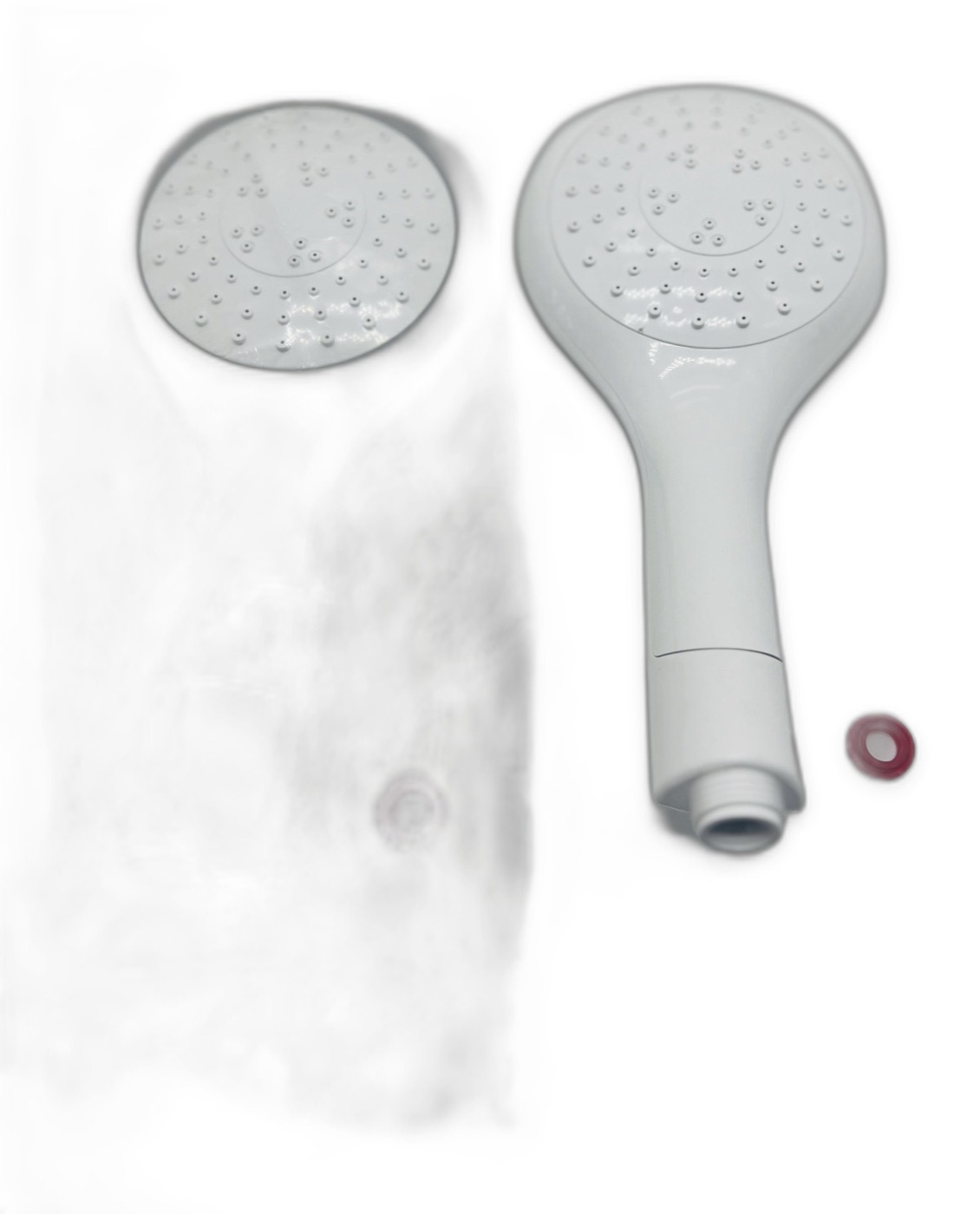 ABS Handheld Shower Head, White and Grey Variants