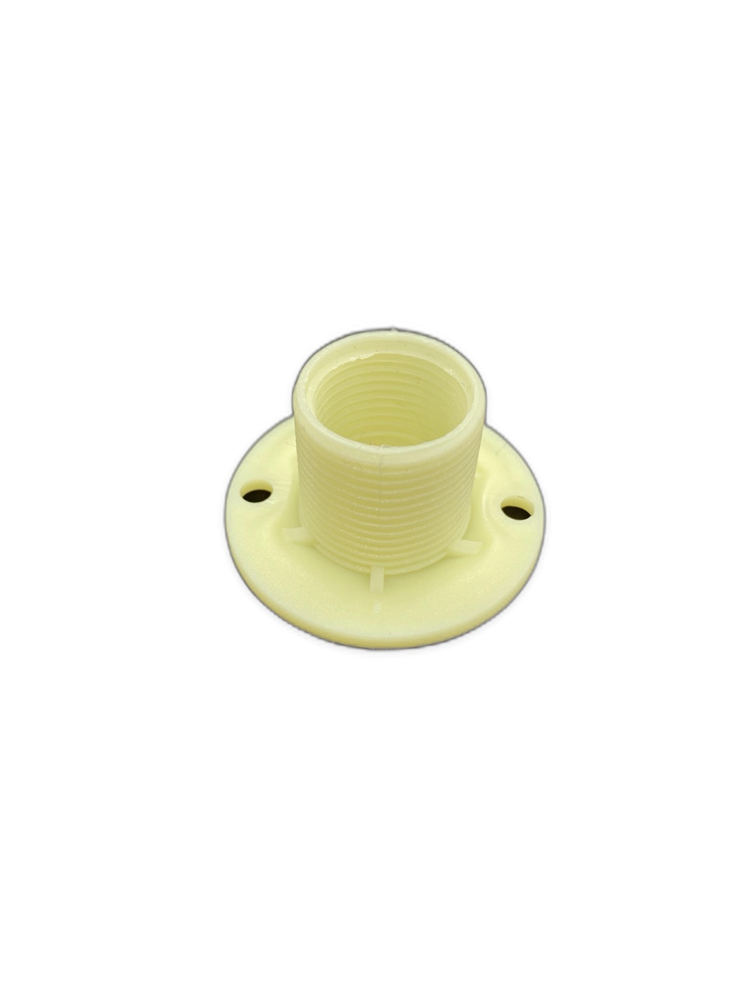 ABS White Threaded Wall Flange Socket