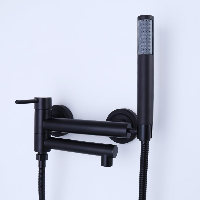Bathtub Shower Mixer Matte Black