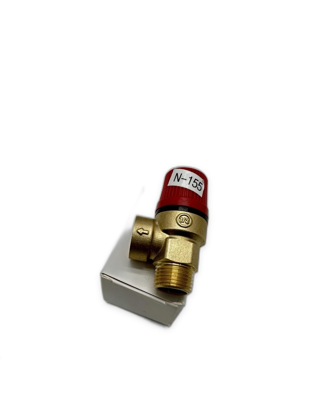 Brass Pressure Safety Relief Valve 1/2" Red Cap