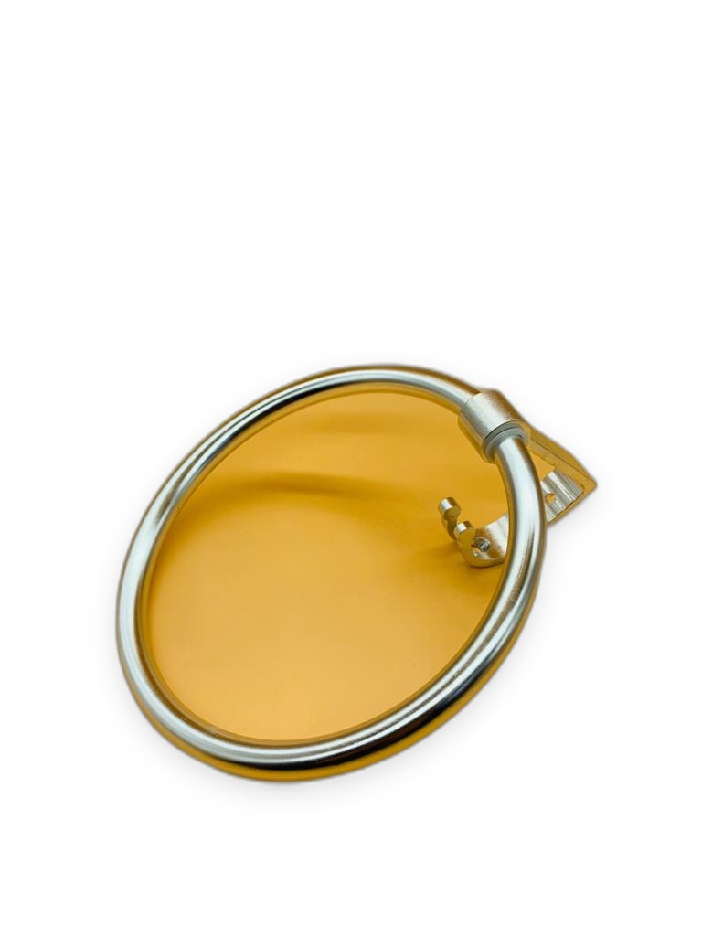 Brushed Aluminum Round Towel Ring