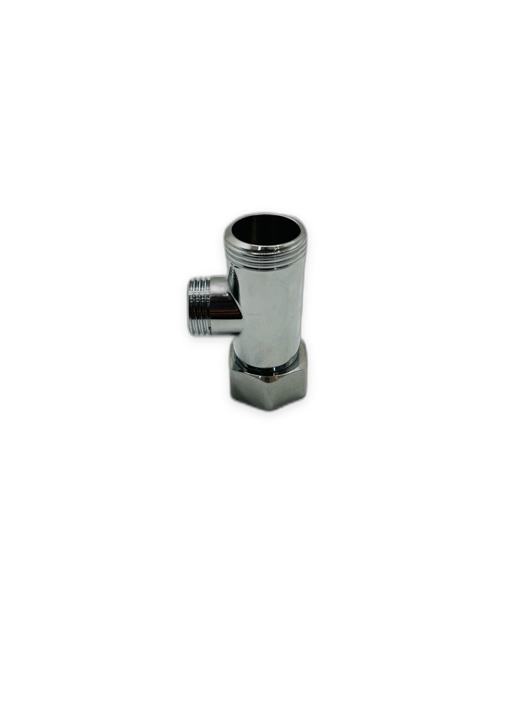 Chrome Brass 3-Way Tee Diverter Adapter Fitting