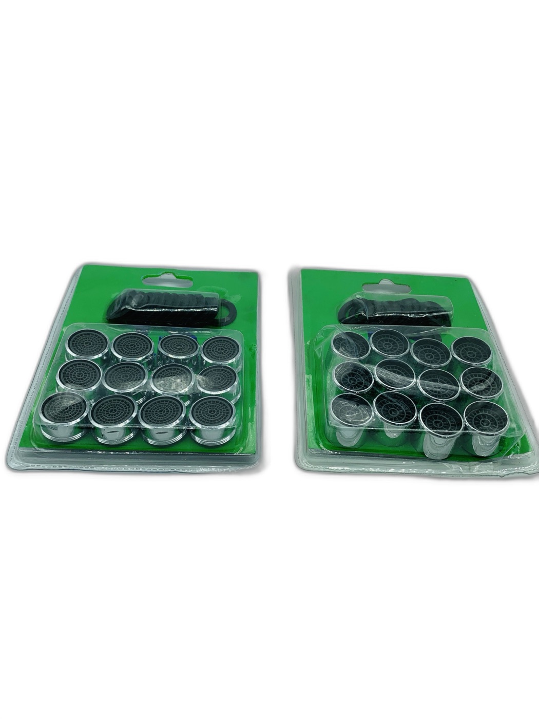 Chrome Faucet Aerator 12-Piece Card with Washers
