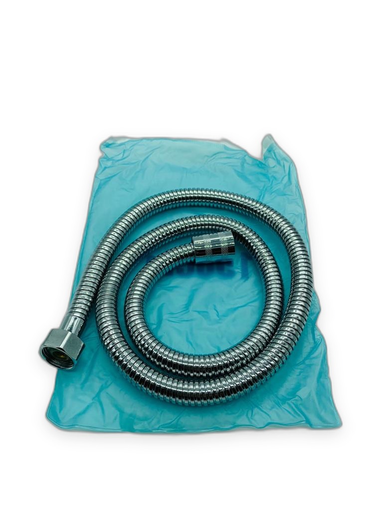 Chrome Flexible Shower Hose 150cm in Polybag