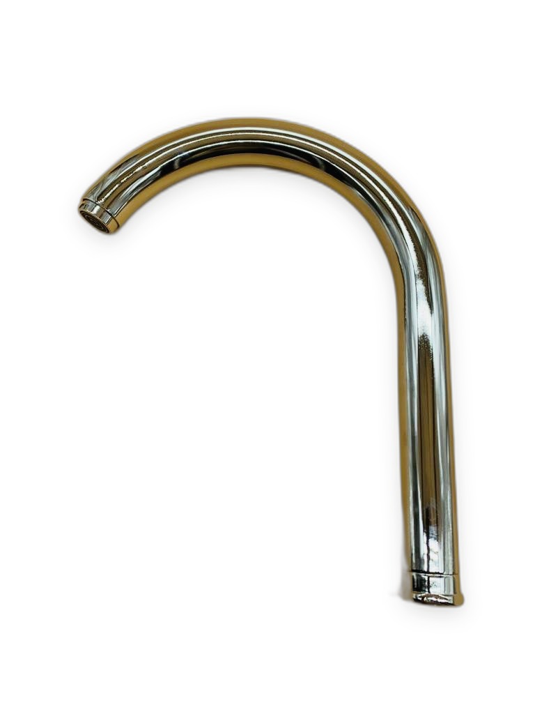 Chrome J-Shape Swivel Kitchen Faucet Spout Tube