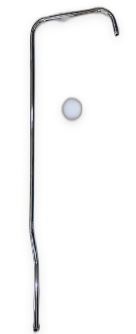 Chrome L-Bend Shower Riser Pipe