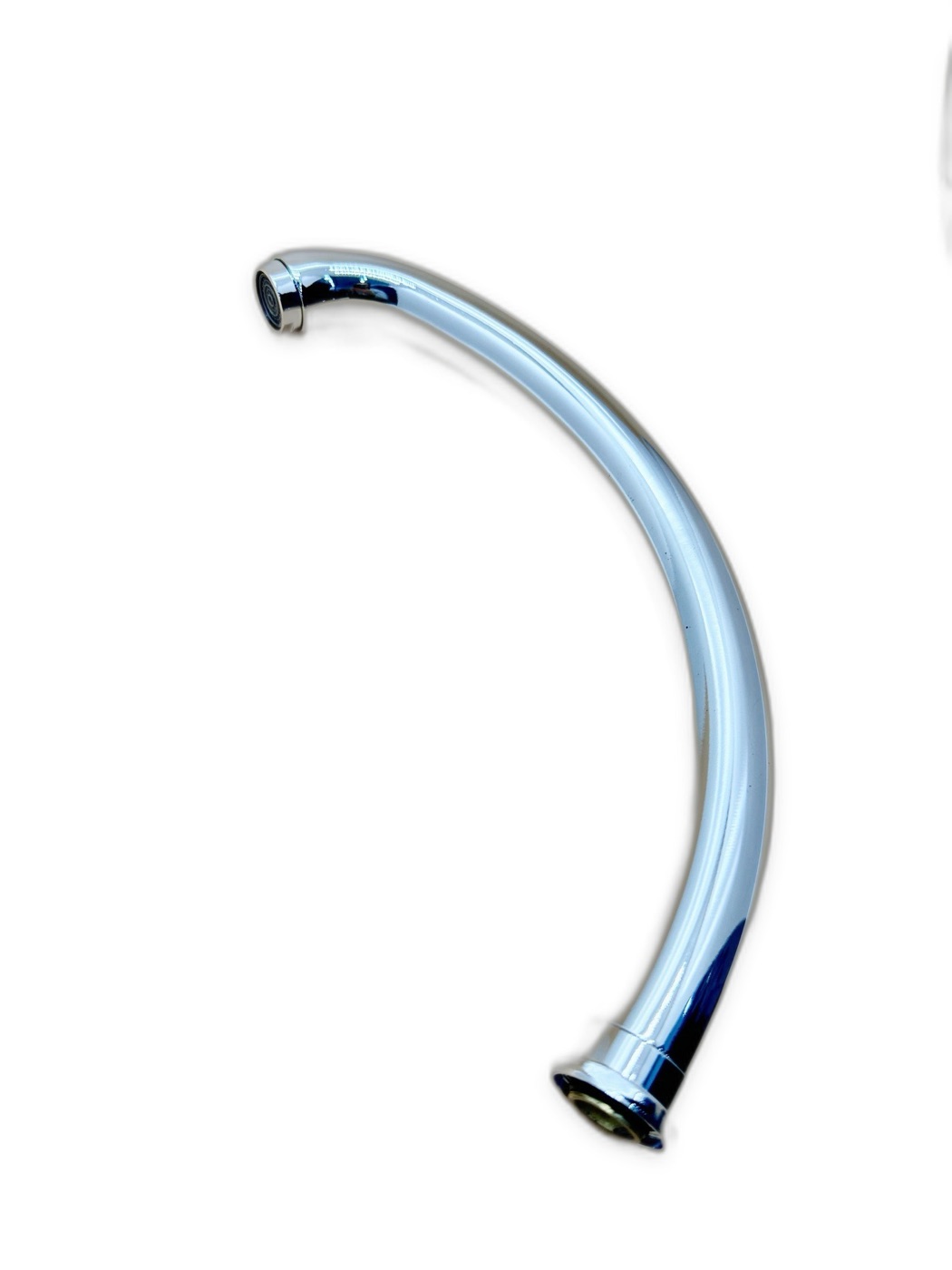Chrome Round-Tube C-Curved Faucet Spout with Aerator