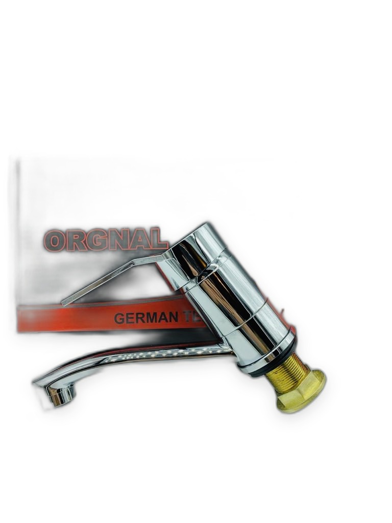 Chrome Single Lever Basin Pillar Faucet with Swivel Spout