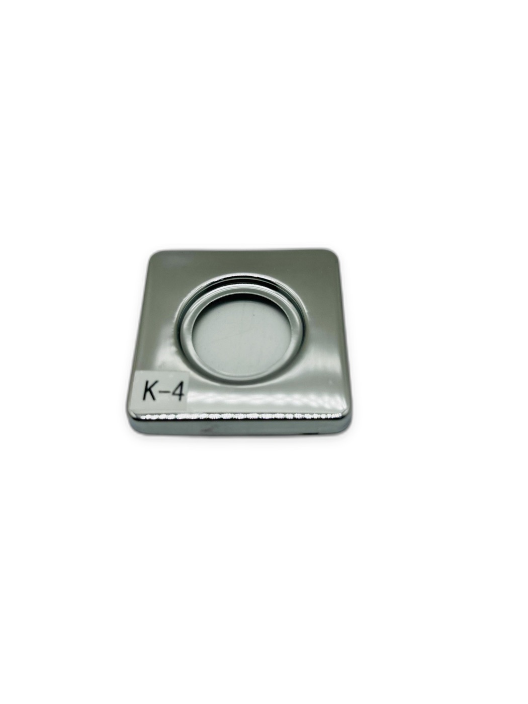 Chrome Square Escutcheon Cover Plate with Round Collar