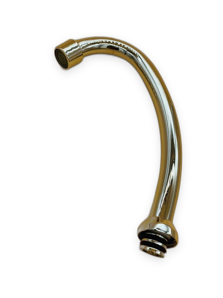 Chrome Swan Neck Replacement Faucet Spout