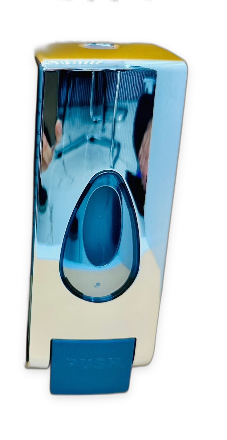 Chrome Wall-Mounted Manual Soap Dispenser