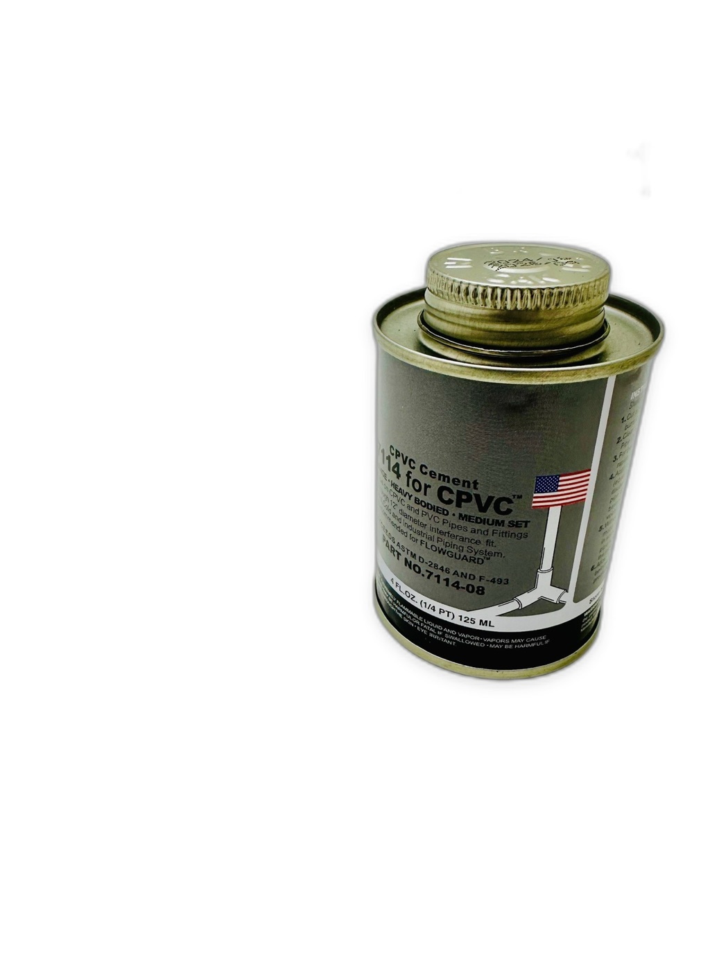 CPVC Cement 7114 Orange Heavy Bodied 125ml