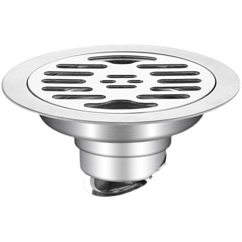 Deep-Seal Round Floor Drain Ø10 cm Stainless Steel 304