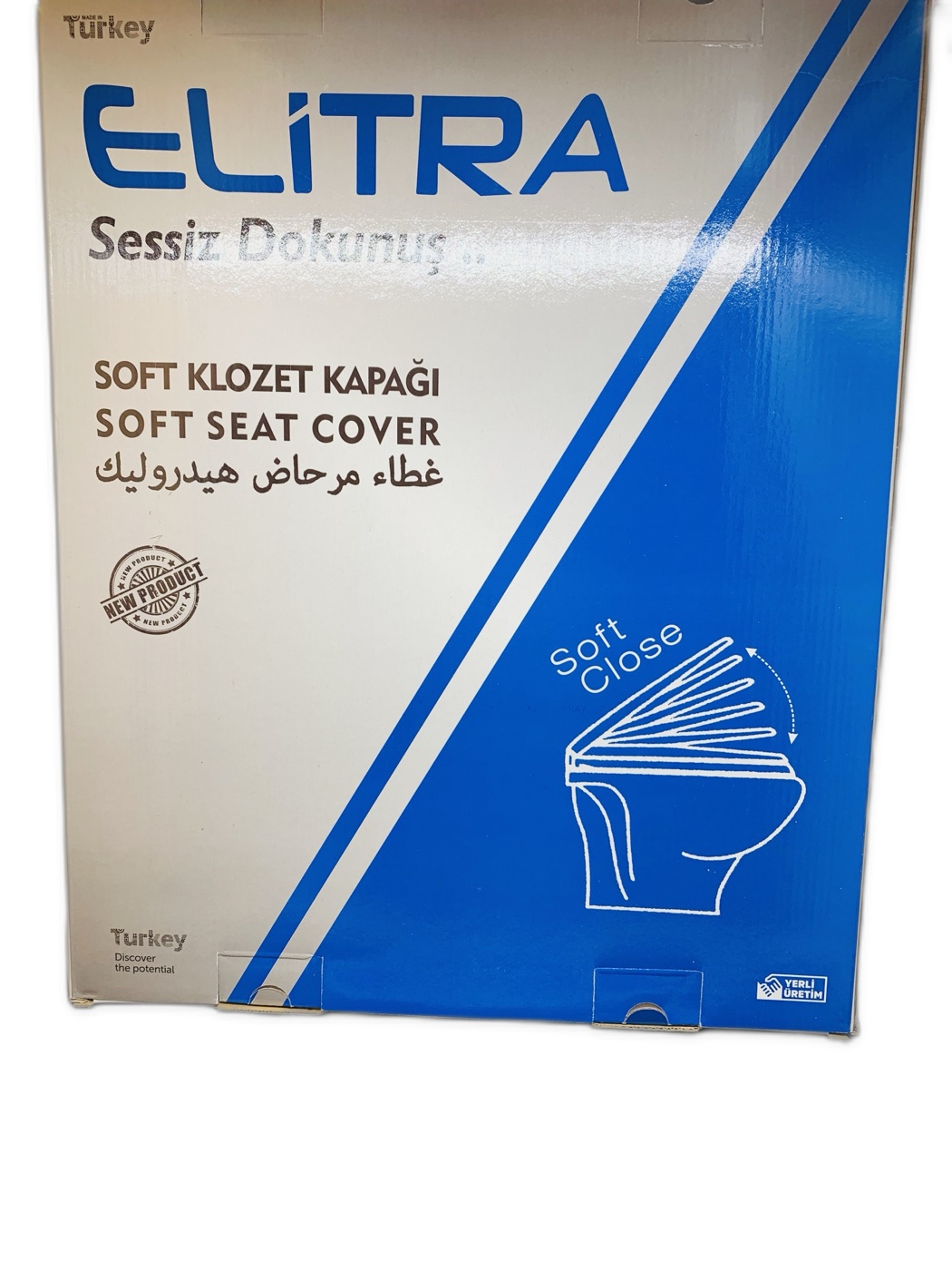 Elitra Soft Close Toilet Seat Cover White