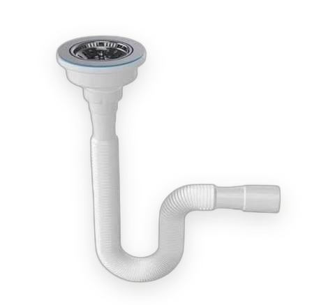Flexible Drain Pipe 2m with Sink Strainer