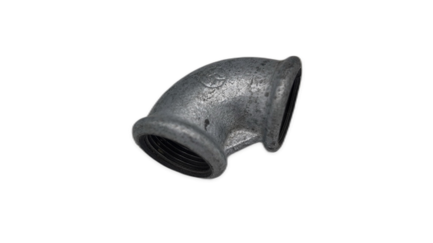 Galvanized Malleable Iron 90 Degree Elbow Female x Female