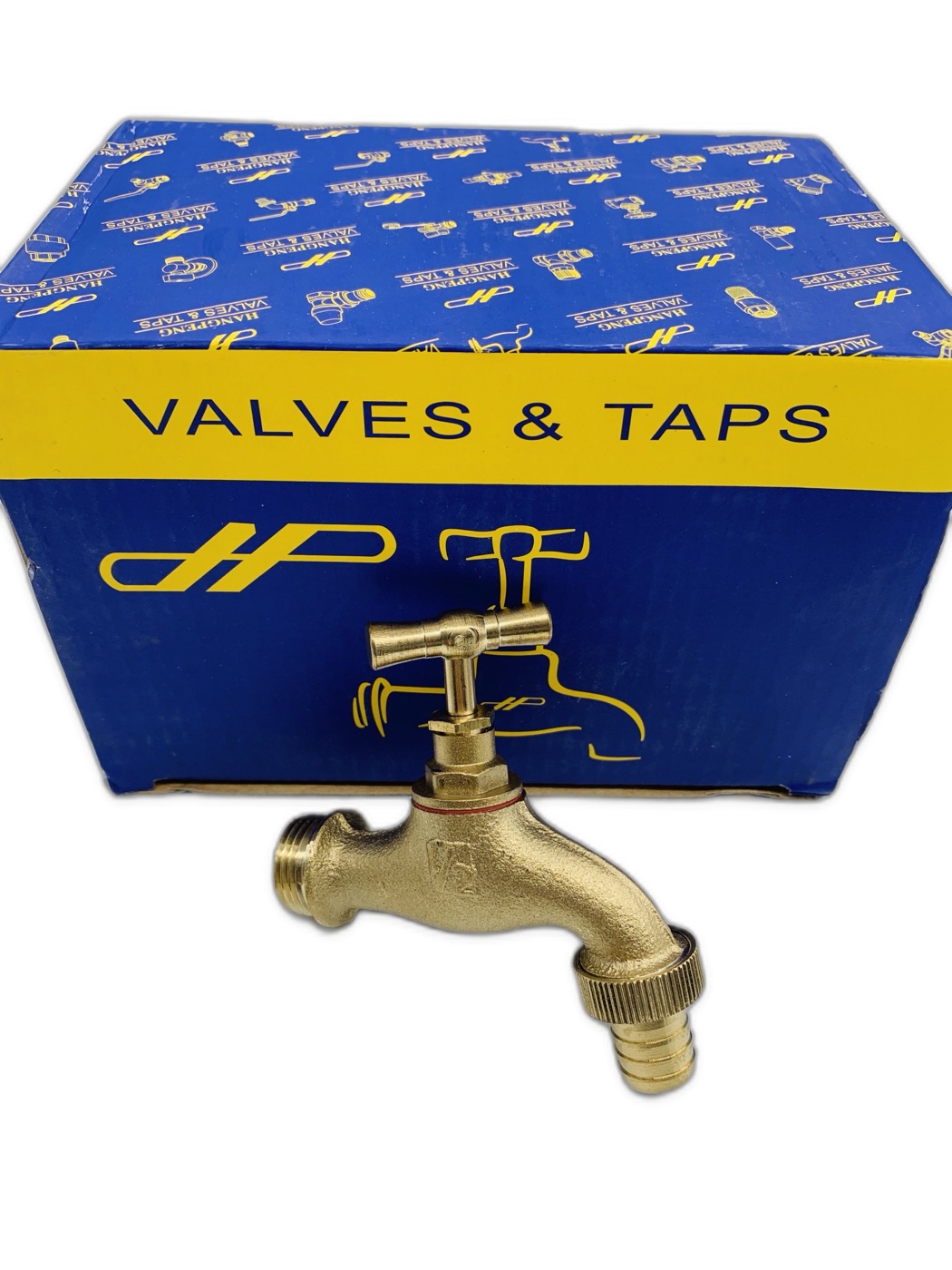 Hangpeng Brass Bibcock Tap with T-Handle and Hose Union