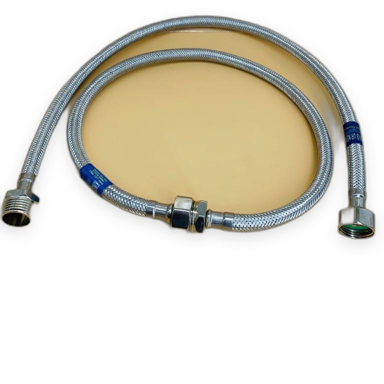 King Stons Stainless Braided Extension Hose M1/2" x F1/2" 1 m
