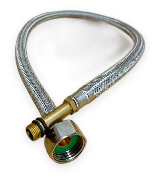 King Stons Stainless Braided Faucet Hose M10 x 1/2" 50 cm