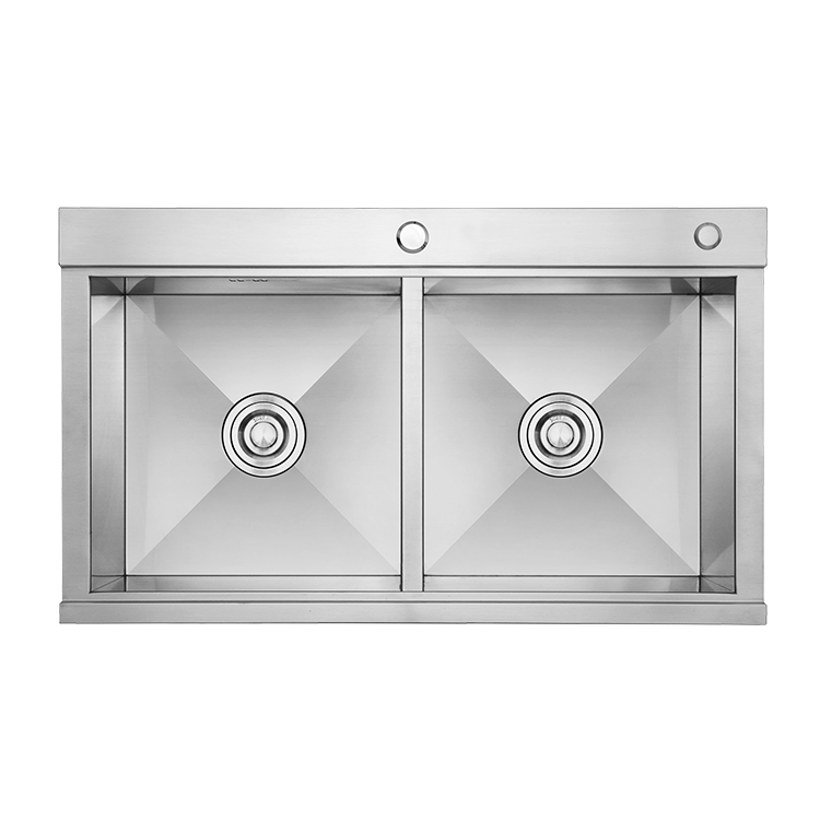 Kitchen Sink Double Bowl 82×45 cm Stainless Steel 304