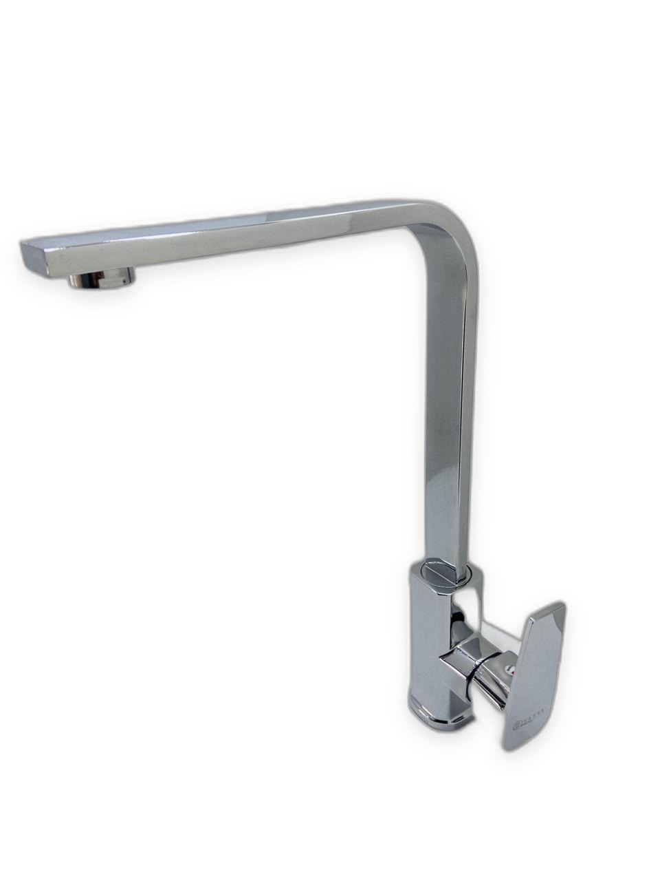 Kitchen Sink Mixer Single-Hole High Square Spout 60cm Chrome