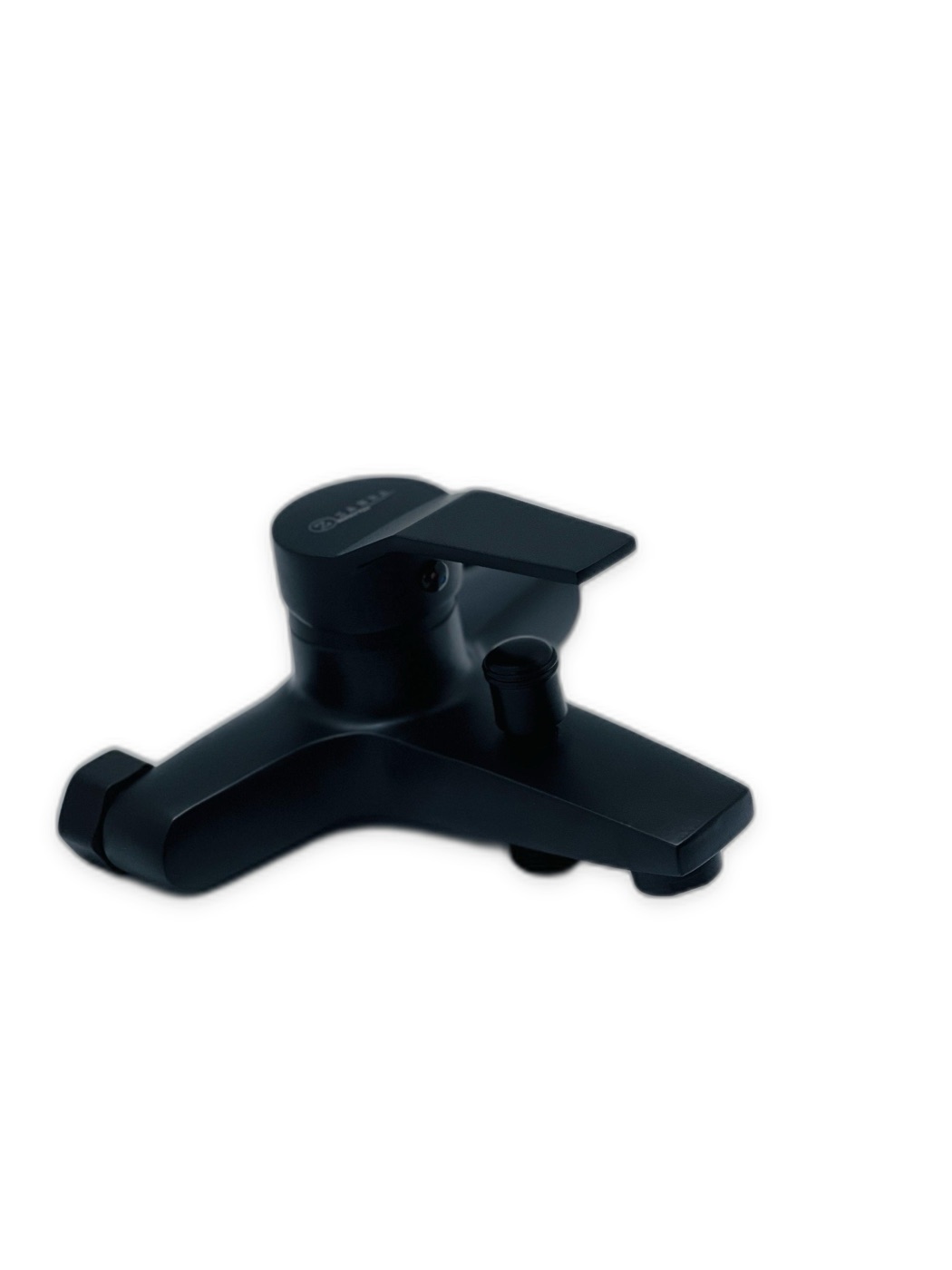 Matte Black Wall-Mounted Bath Shower Mixer Single Lever