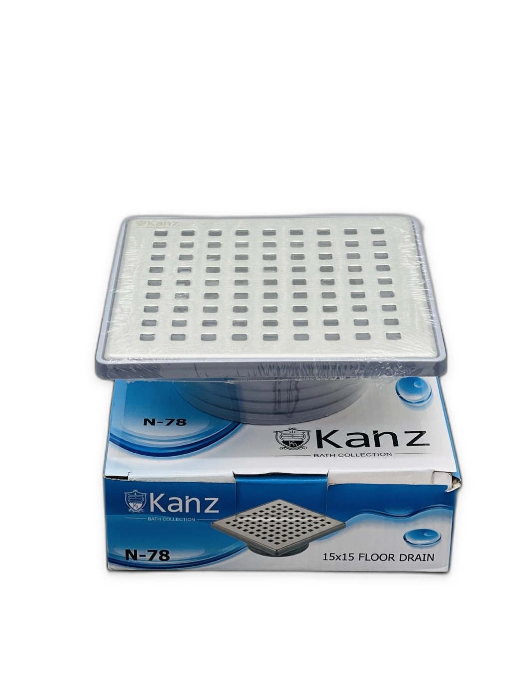 Stainless Steel Floor Drain 15x15 Square Grid Grate