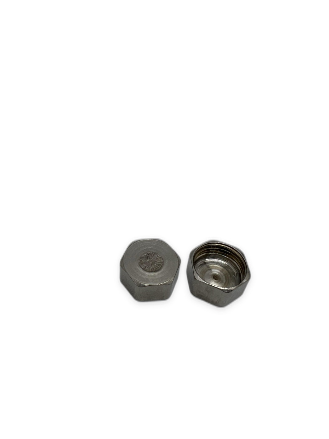 Nickel-Plated Brass Hex End Cap 3/4" Female