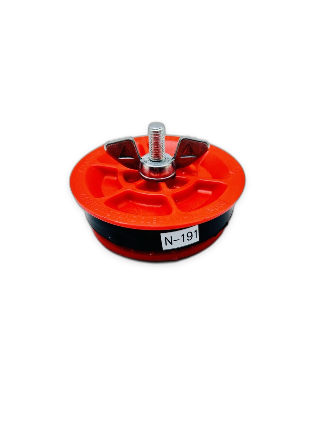 Orange Pipe End Test Plug 50mm with Wing Nut
