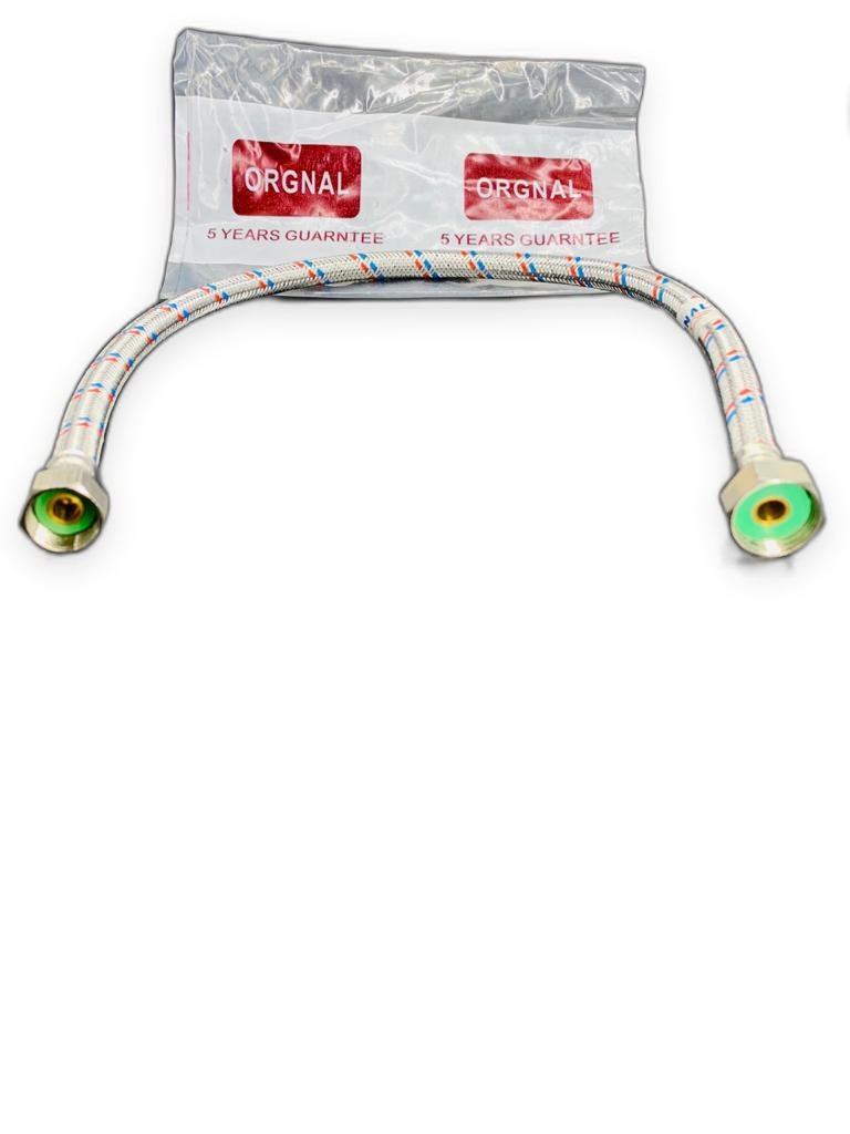 Orgnal Stainless Braided Connection Hose F1/2" x F1/2" 50 cm