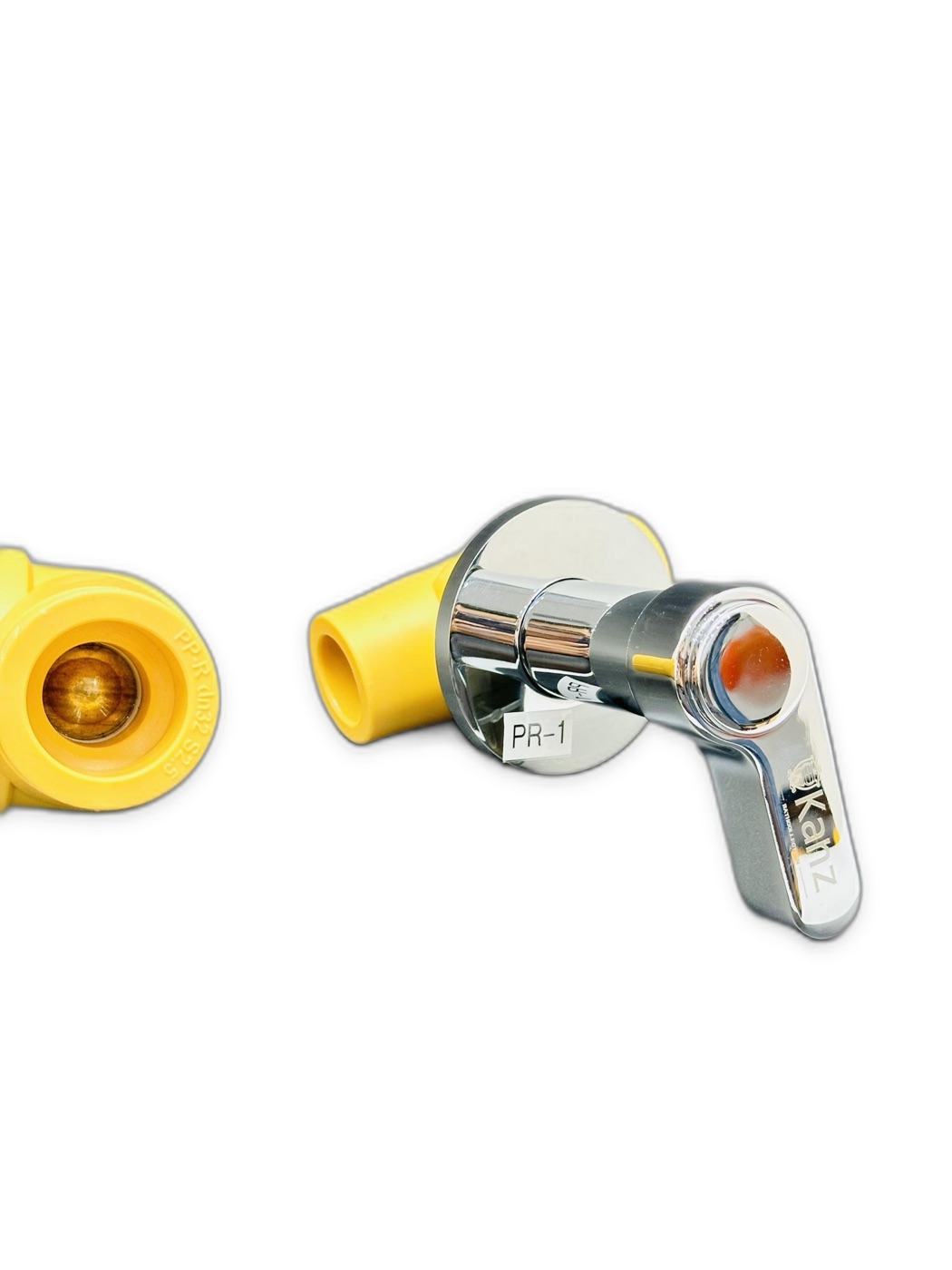 PP-R Concealed Stop Valve dn32 Yellow