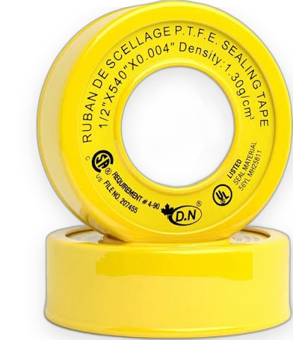 PTFE Thread Seal Tape 50m Yellow