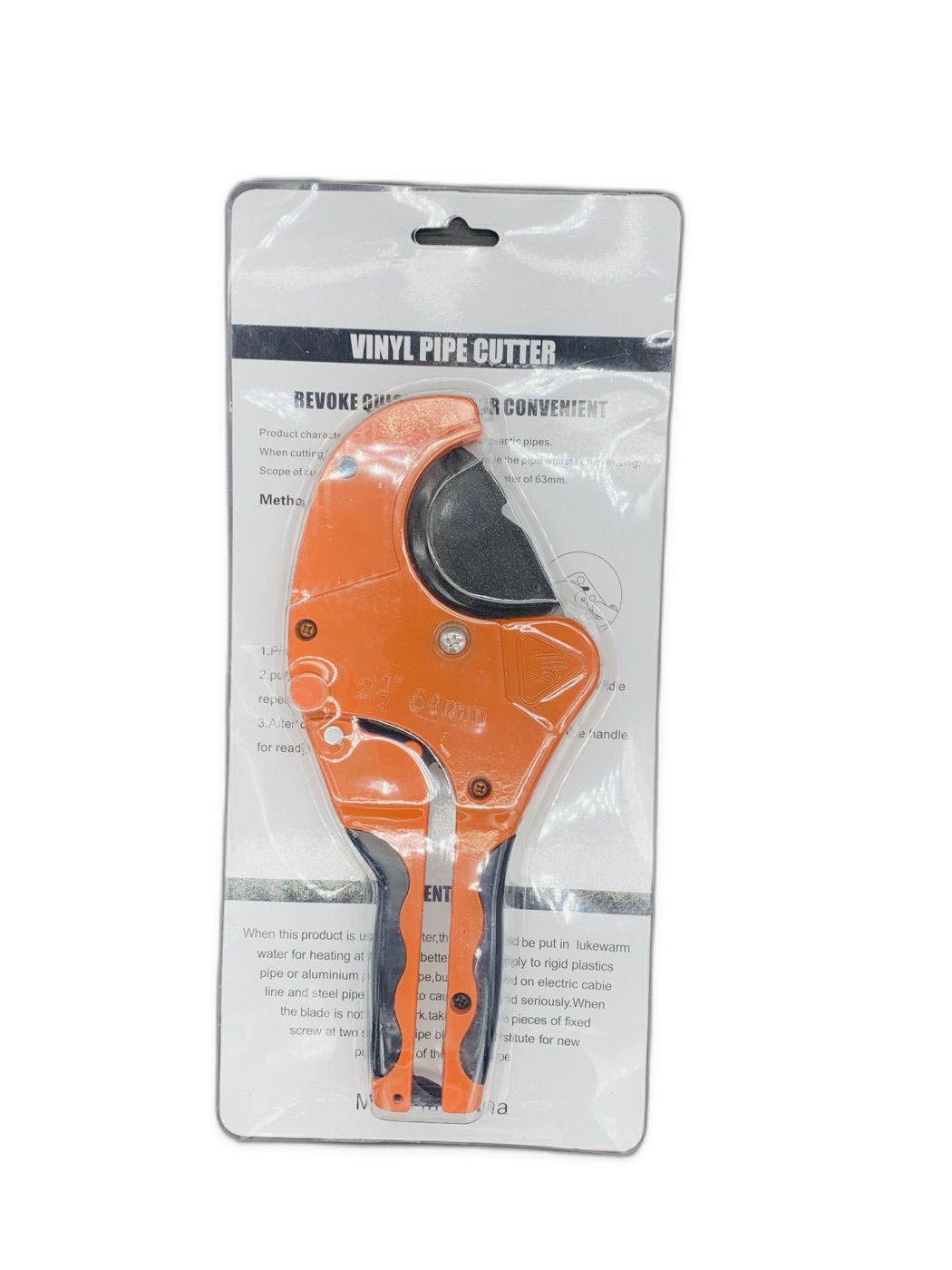Ratchet Vinyl PVC Pipe Cutter 64mm