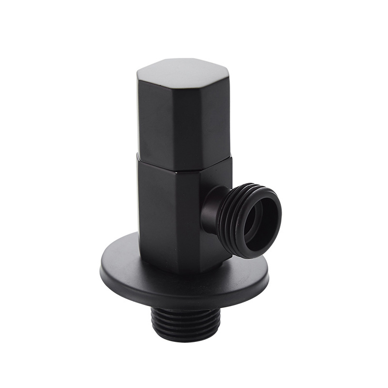 2-in-1 Angle Valve Brass Matte Black
