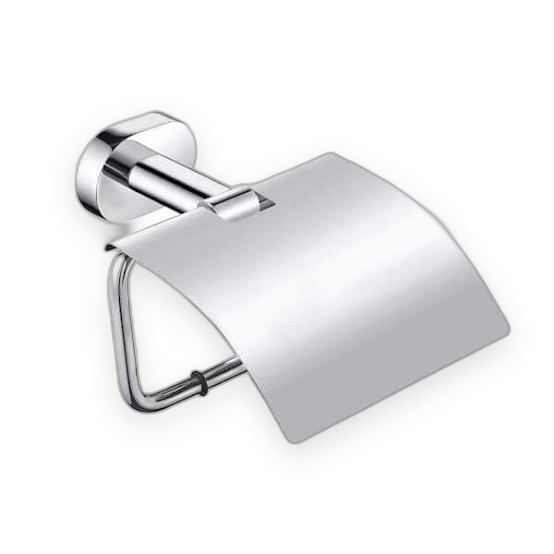 Toilet Tissue Holder with Cover Chrome