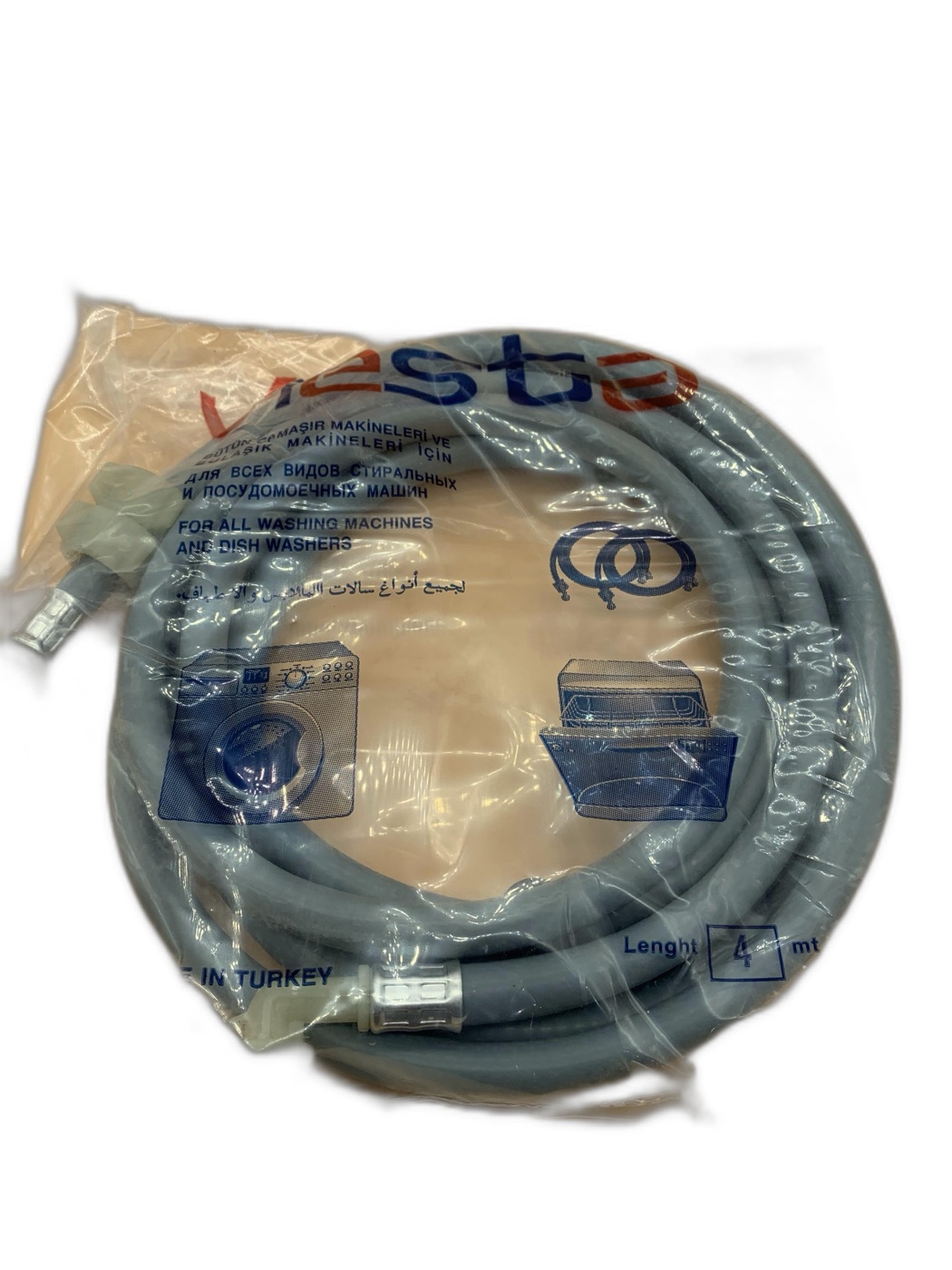 Vesta Washing Machine Inlet Hose 4m