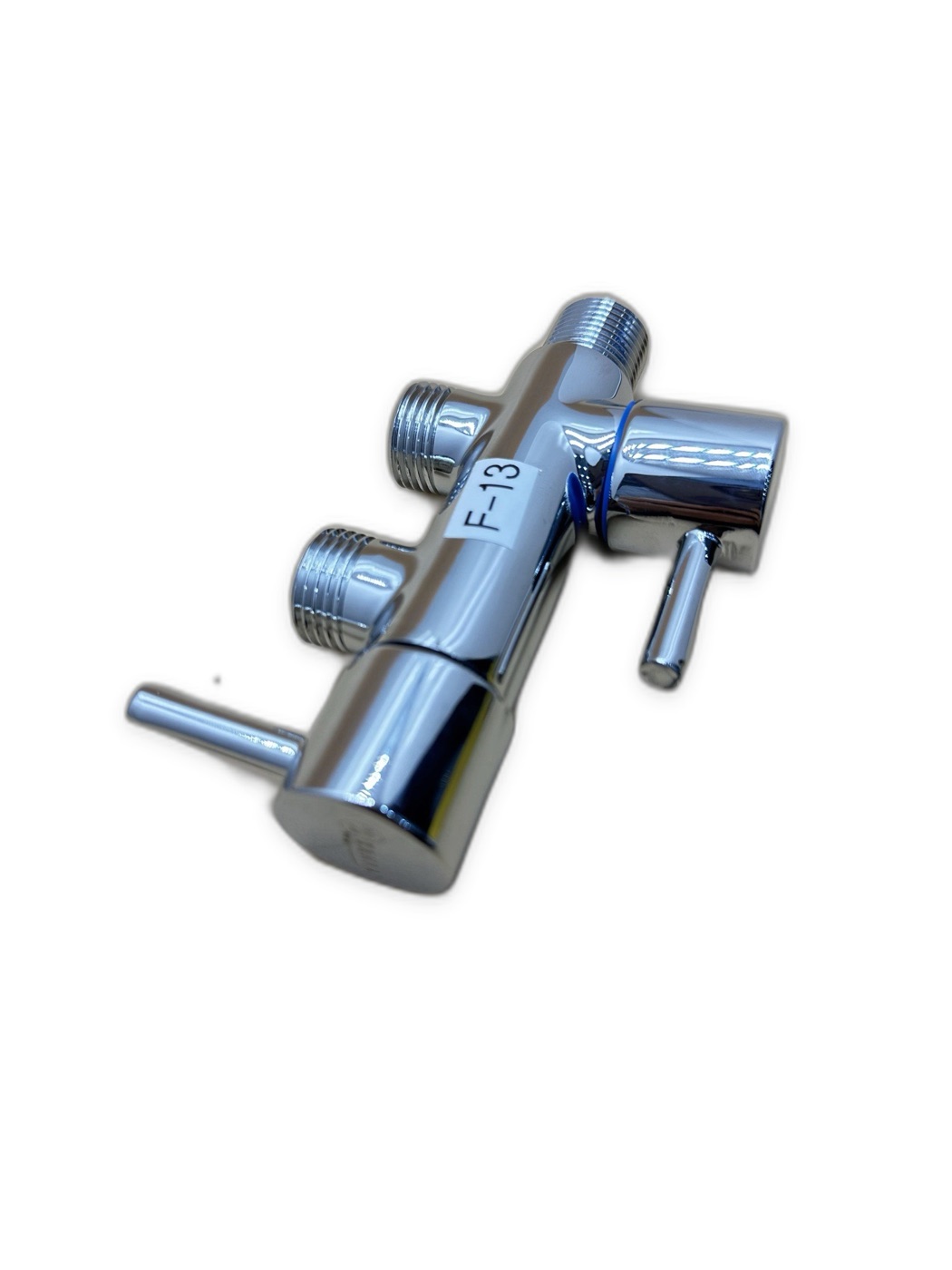 Zahra Chrome Dual-Handle Two-Outlet Angle Valve