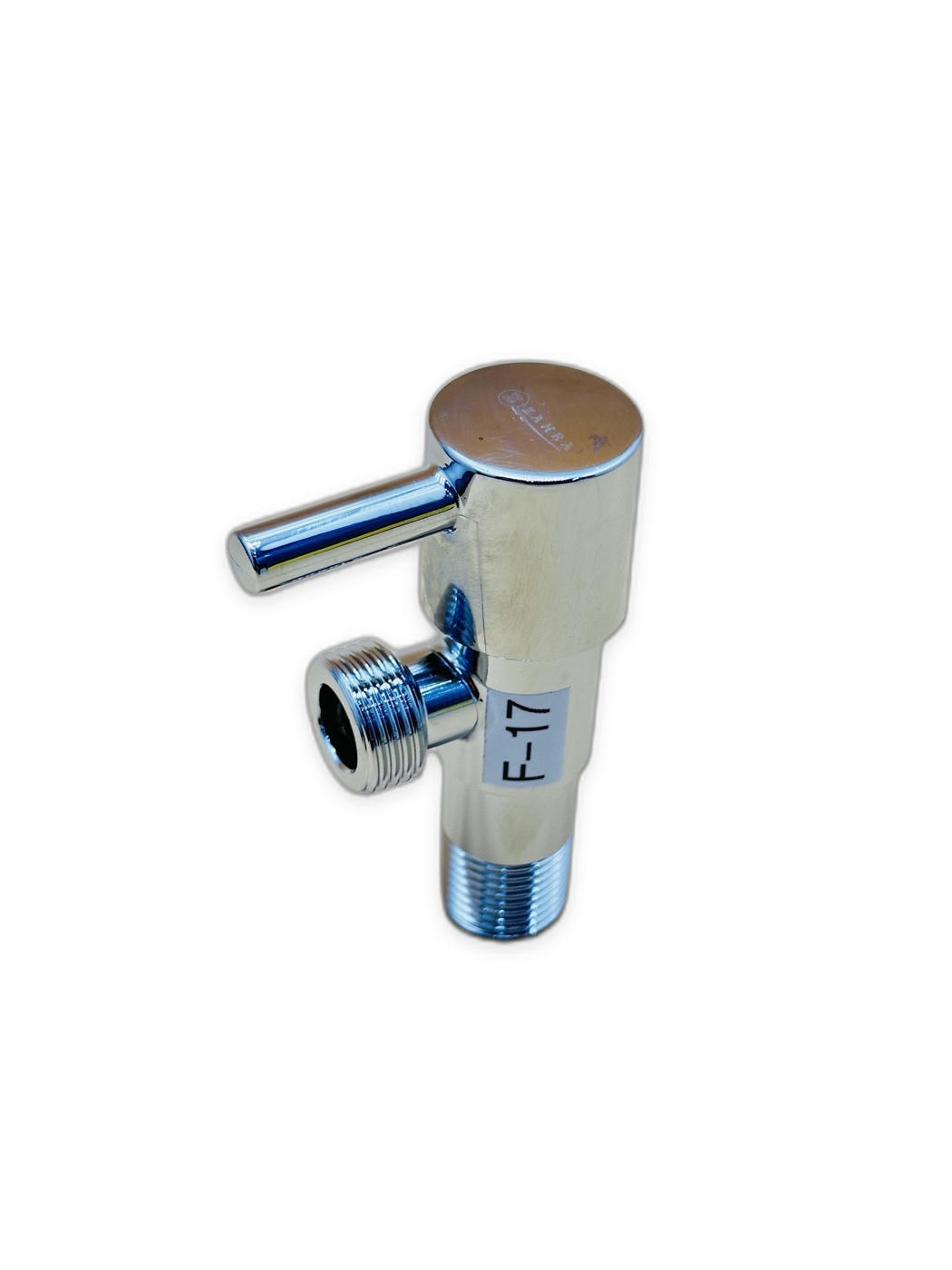 Zahra Chrome Angle Valve with Pin Lever 1/2"