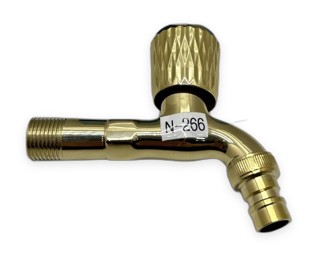 2-in-1 Angle Valve Stainless Steel 304 Gold
