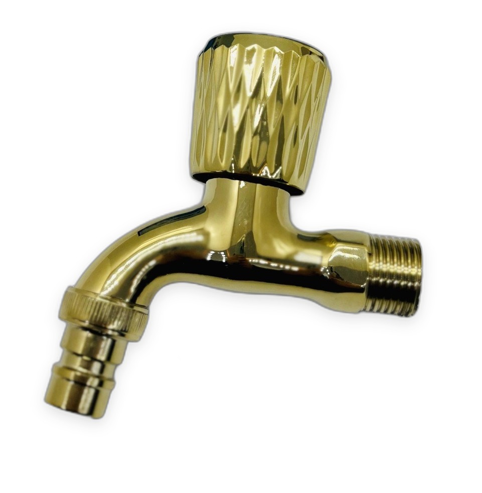 2-in-1 Angle Valve Brass Gold