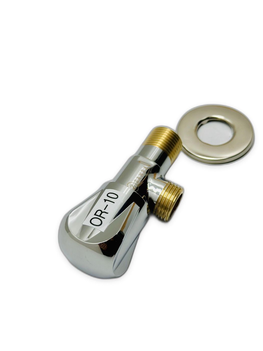Zahra Chrome Angle Valve with Escutcheon 1/2"