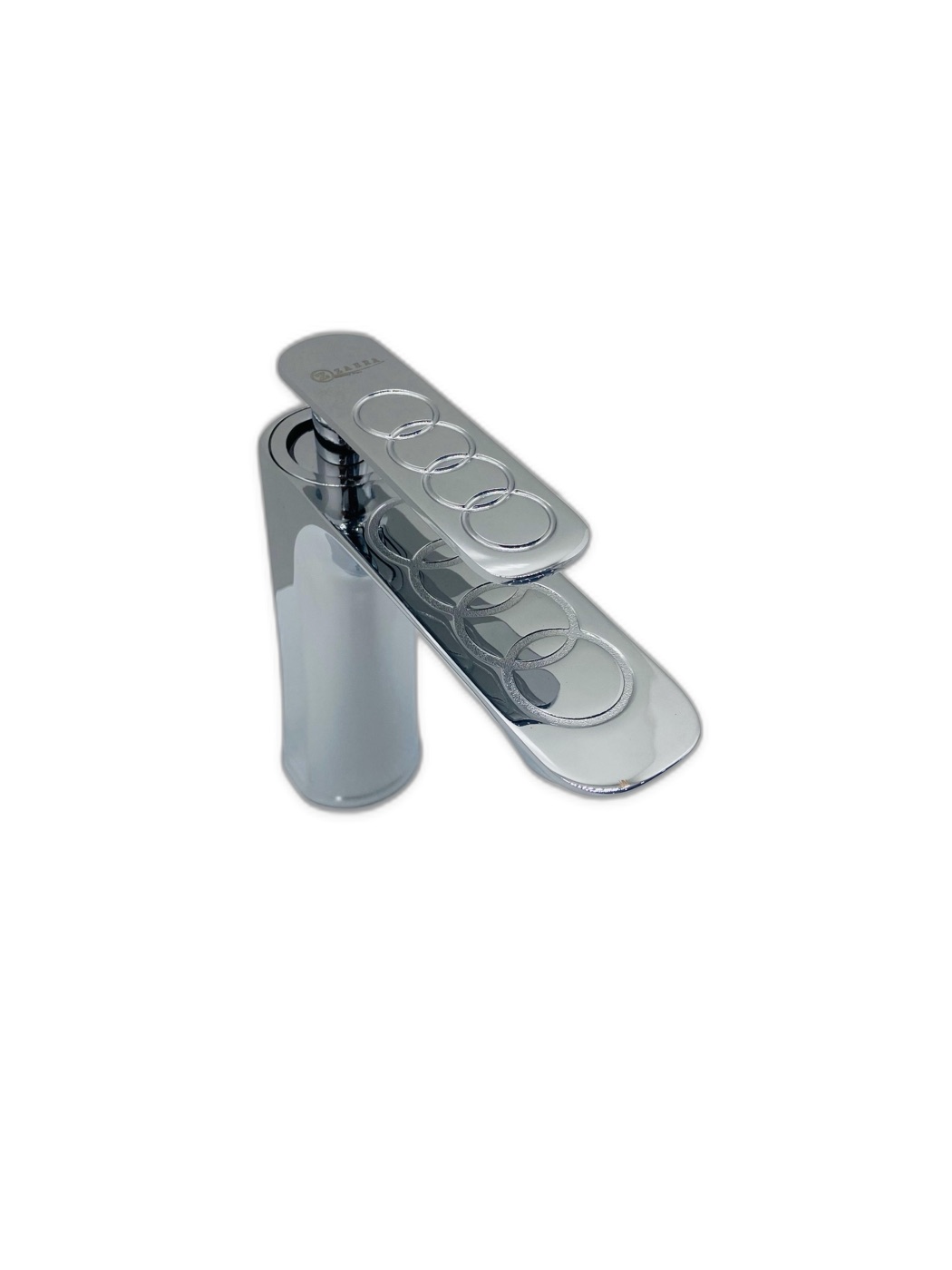 Zahra Ring-Engraved Waterfall Basin Mixer